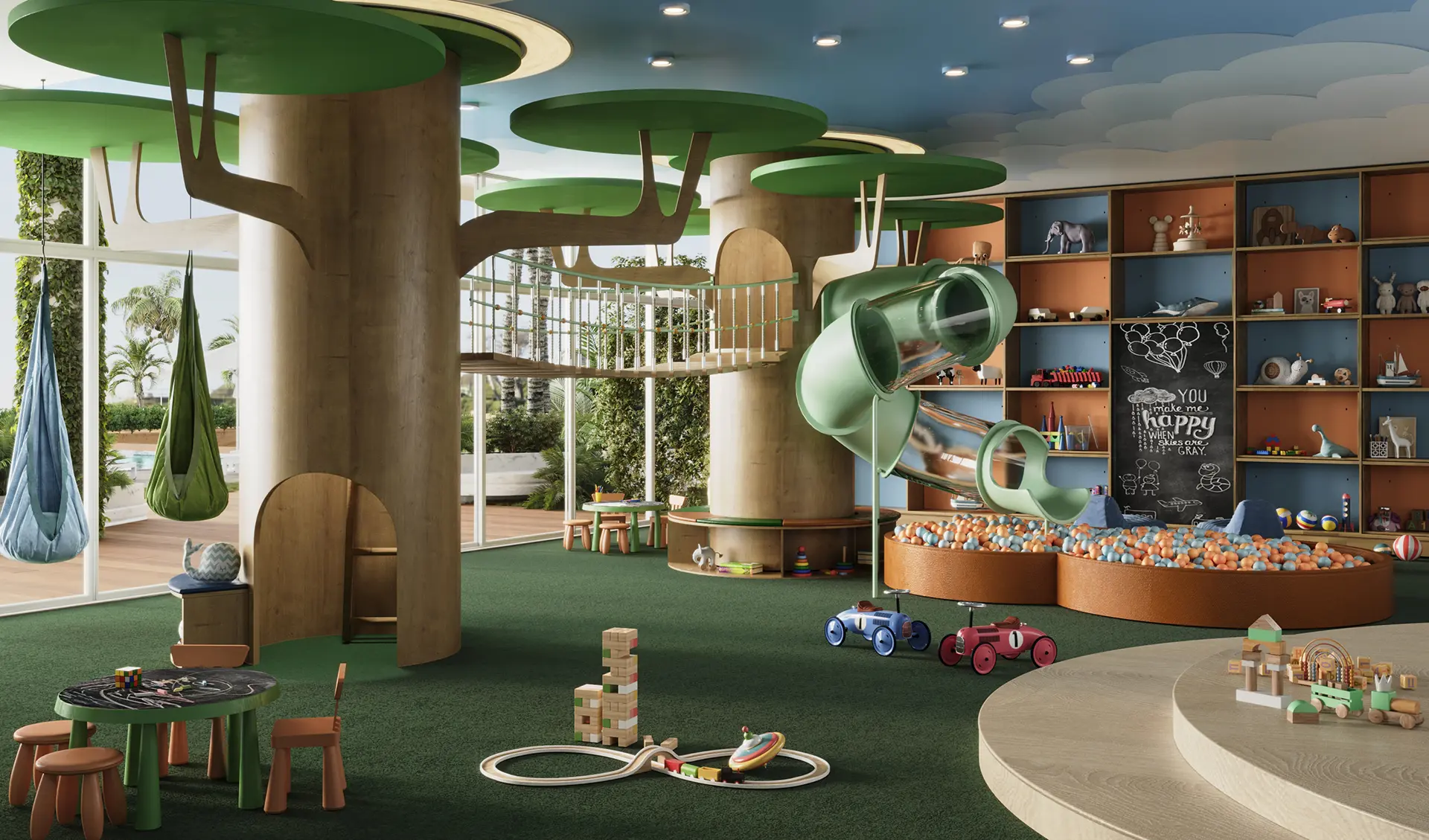 Small School Rendering NYC Creative Studio | 3D World renderings, Inc.
